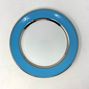 Darbie Angell Lauderdale Dinner Plate 10.5" Fine Porcelain Platinum Discontinued